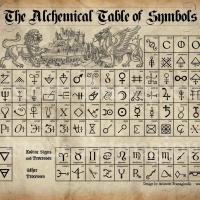 Tableau des symboles alchimiques
