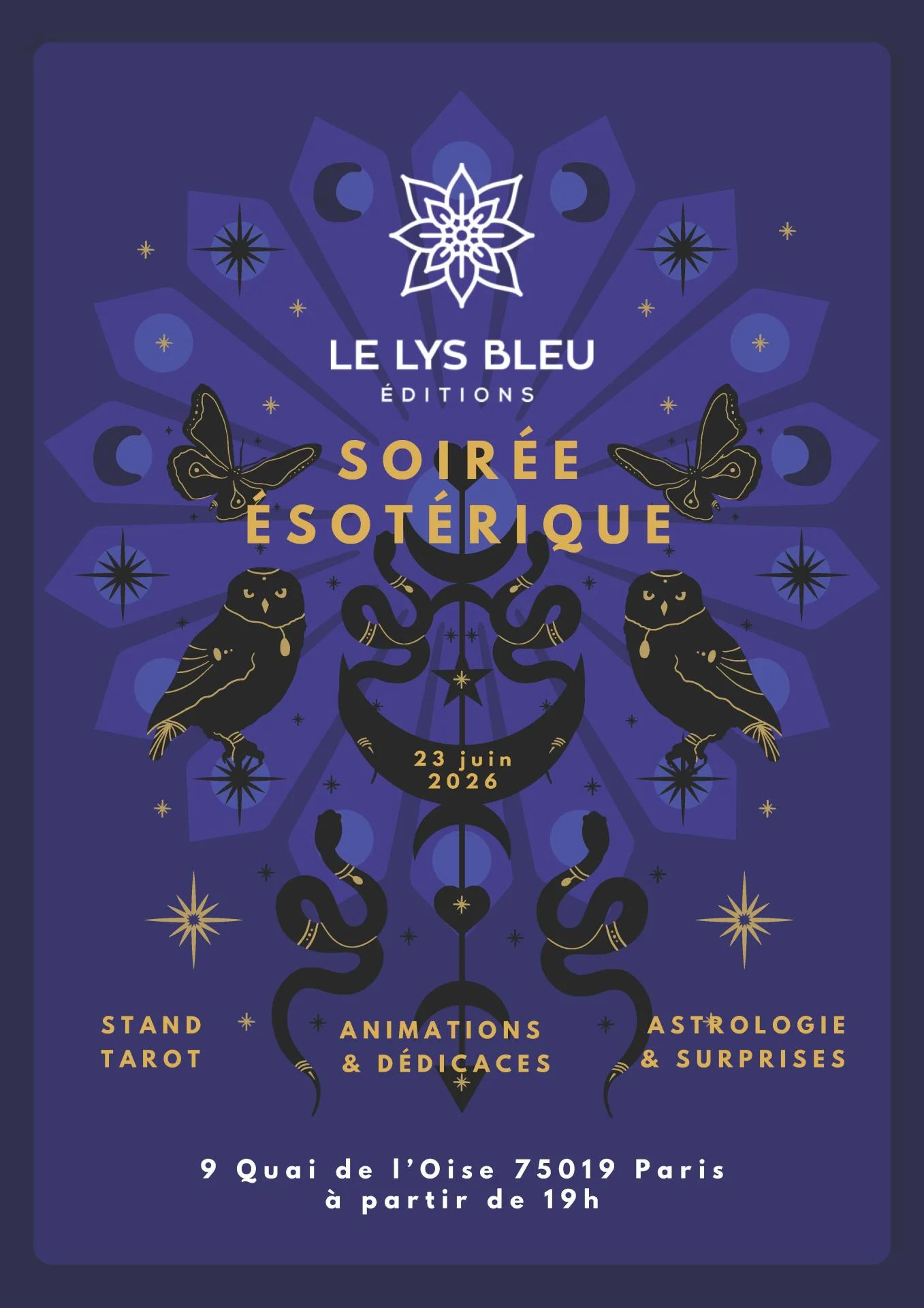 Invitation soiree esoterique lys bleu editions 1 page 1